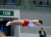 Bakıda batut gimnastikası üzrə FIG Dünya Kubokunun ilk yarış günü start götürüb. Azərbaycan, 5 mart, 2016